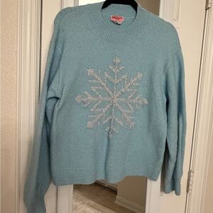 Blue Snowflake Sweater
